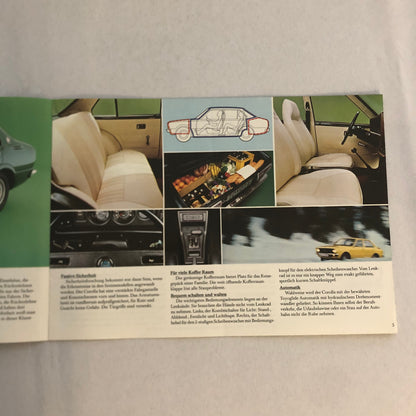 Toyota Corolla Car Sales Brochure Catalog 2 Door 4 Door Coupe Combi Wagon GERMAN