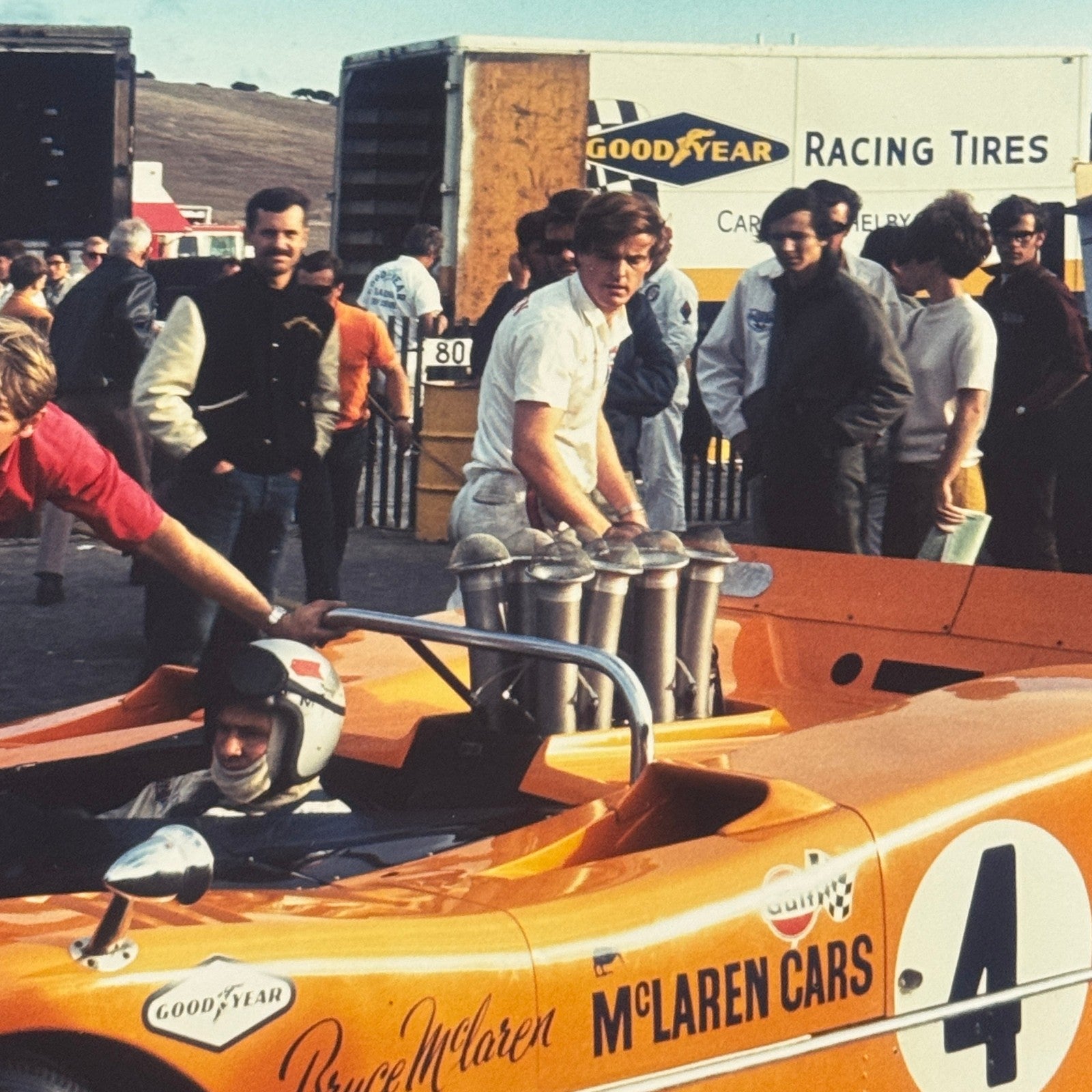 Bruce McLaren Racing Driver 1968 CanAm Laguna Seca Photo Photograph Modern Print