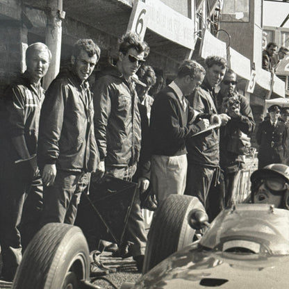Racing Photo Graham Hill BRM Car Dutch Grand Prix Race 1963 Modern Print