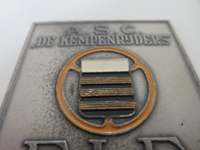 1970 ELE Toertocht A.S.C De Kempenruders European Car Rally Badge Dash Plaque