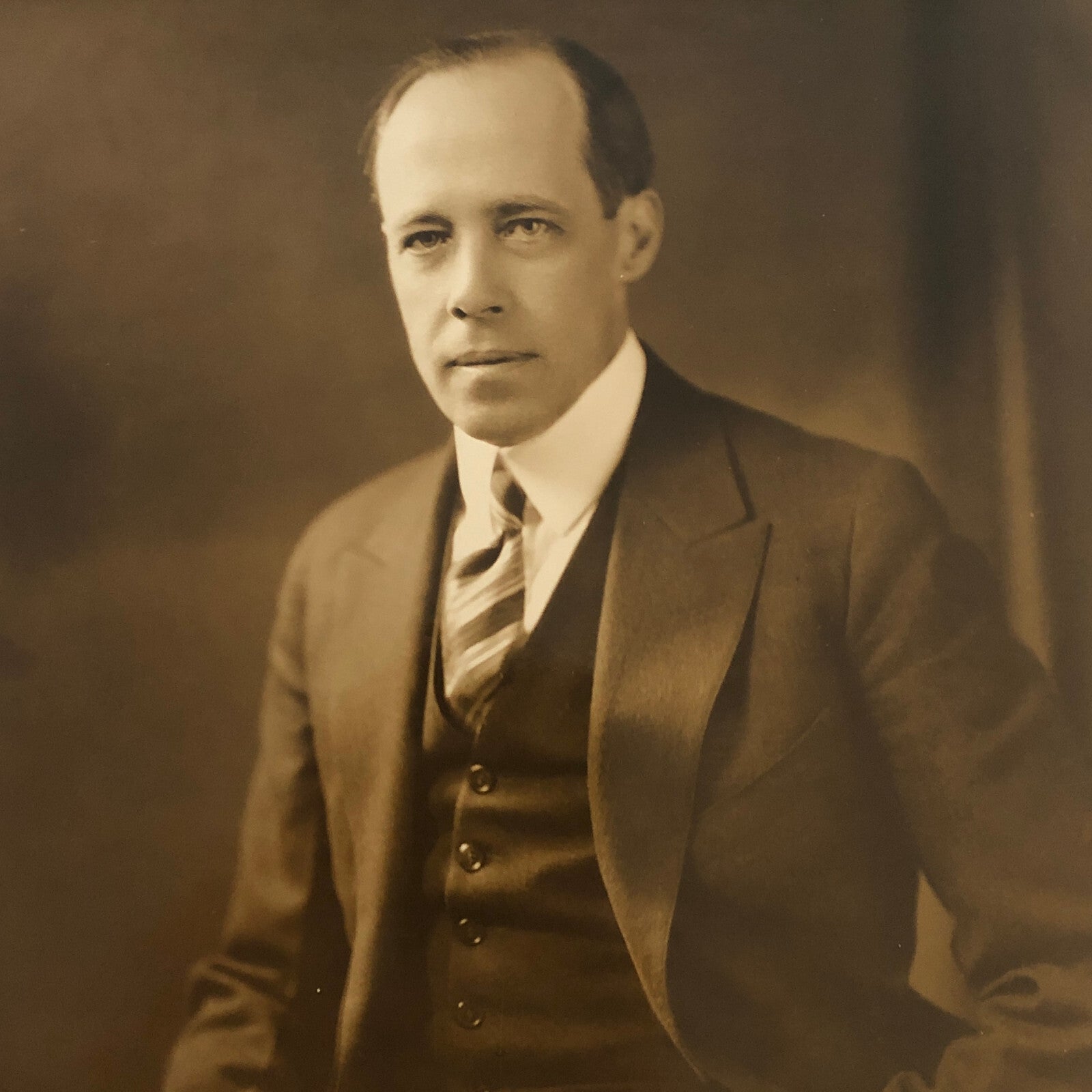 Press Photo Photograph Banker Portrait William McKee Chase National Bank Banking