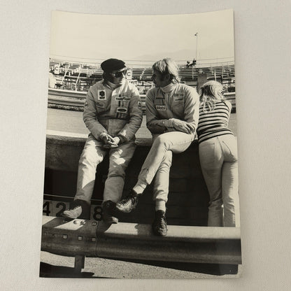 Vintage Racing Photo 1971 Austrian Grand Prix Jackie Stewart Dr Helmut Marko