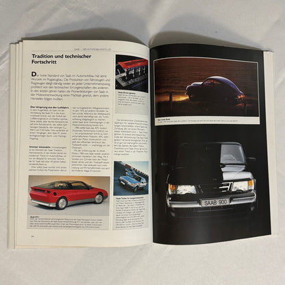 Vintage Saab 900 Car Sales Brochure Catalog 900 Cabriolet 900 Turbo 16S GERMAN