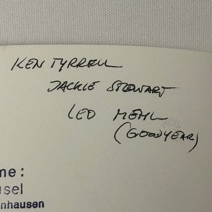 Vintage Racing Photo 1971 Austrian Grand Prix Ken Tyrrell Jackie Stewart