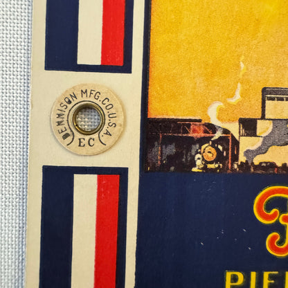 Vintage Steamship French Line Ship Luggage Tag Label New York NY North River