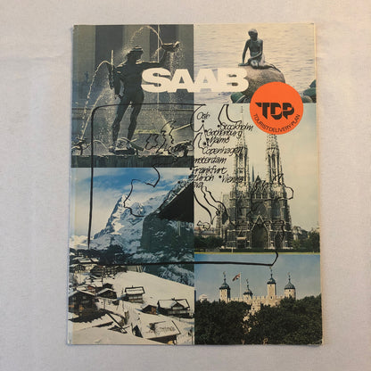 Vintage Saab Tourist Delivery Program Sales Brochure Catalog 99 EMS Turbo +