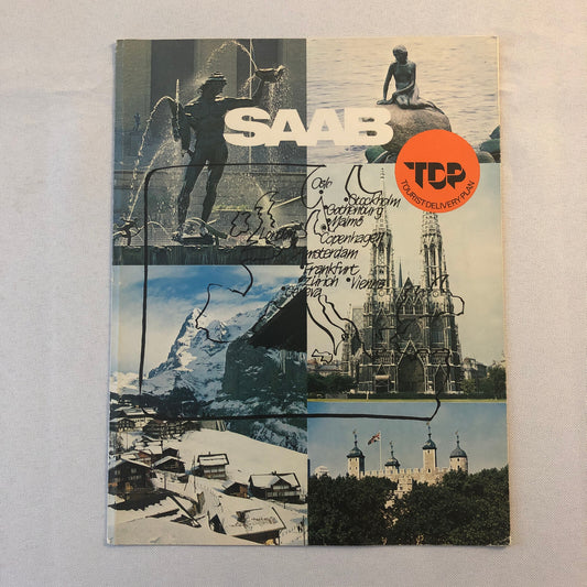 Vintage Saab Tourist Delivery Program Sales Brochure Catalog 99 EMS Turbo +