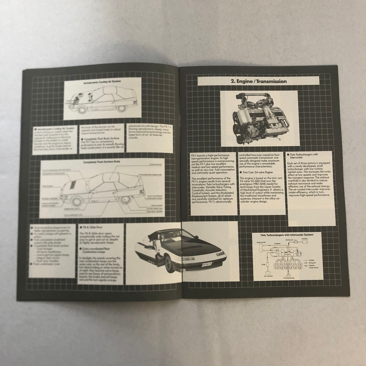 Toyota FX-1 Concept Car Prototype Sales Brochure Catalog Toyota FX1