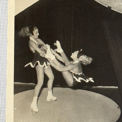 Vintage Circus Rollerskating Roller Skate Act Photo Photograph The Skating Stars