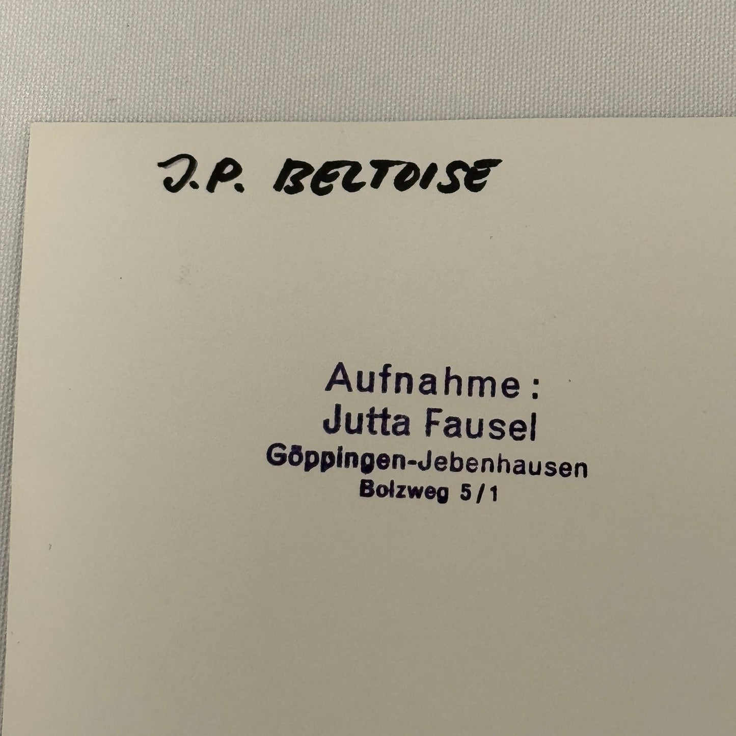 Vintage Racing Photo JP Beltoise 1969 German Grand Prix Motorsport Photograph