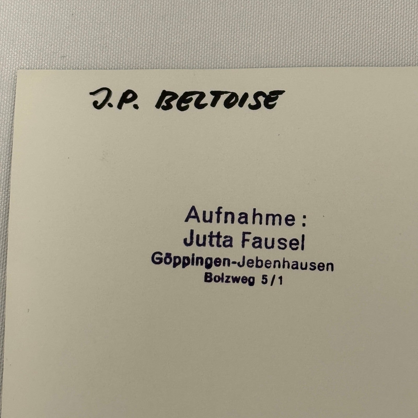 Vintage Racing Photo JP Beltoise 1969 German Grand Prix Motorsport Photograph