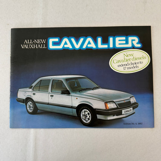 1982 Vauxhall Cavalier Car Sales Brochure Catalog Advertising UK Market