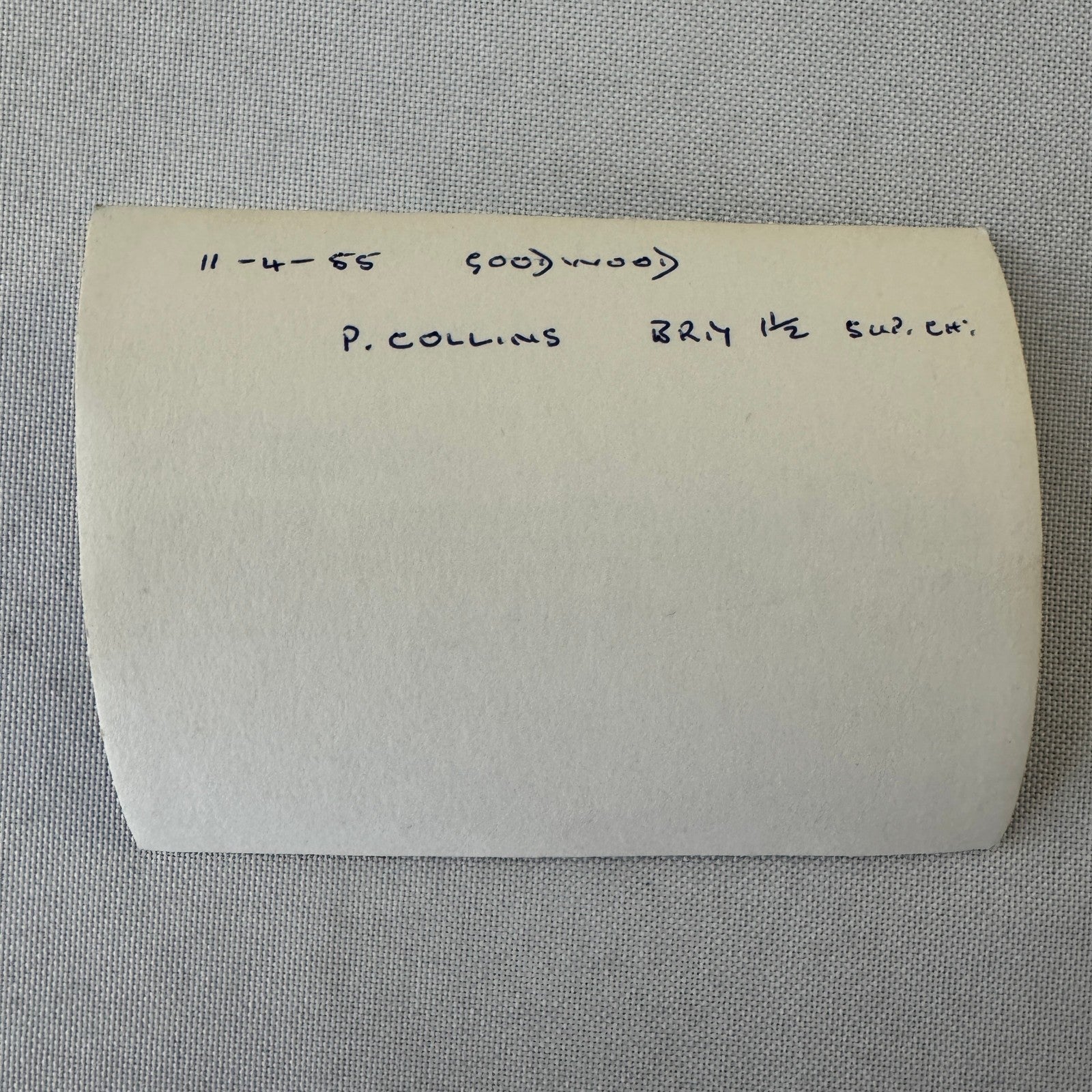 Vintage Racing Photo Peter Collins Goodwood 1955 Motorsport Photograph