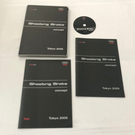 Audi Shooting Brake Concept Car Prototype 2005 Tokyo Auto Show Press Kit GERMAN