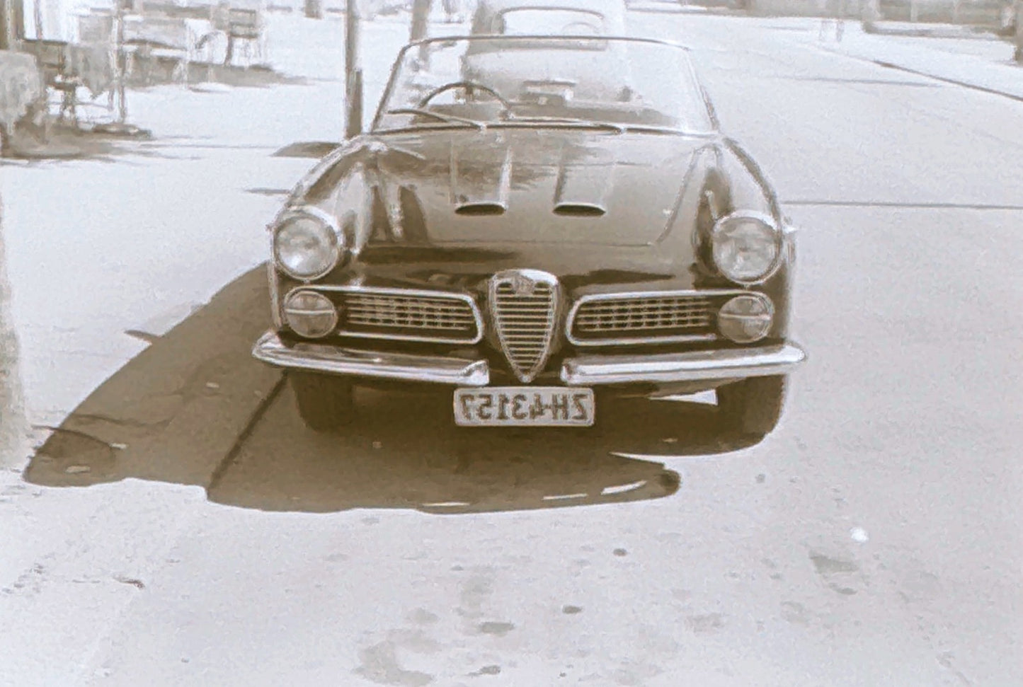 Alfa Romeo Photo NEGATIVES Convertible Car Negative Lot Vintage