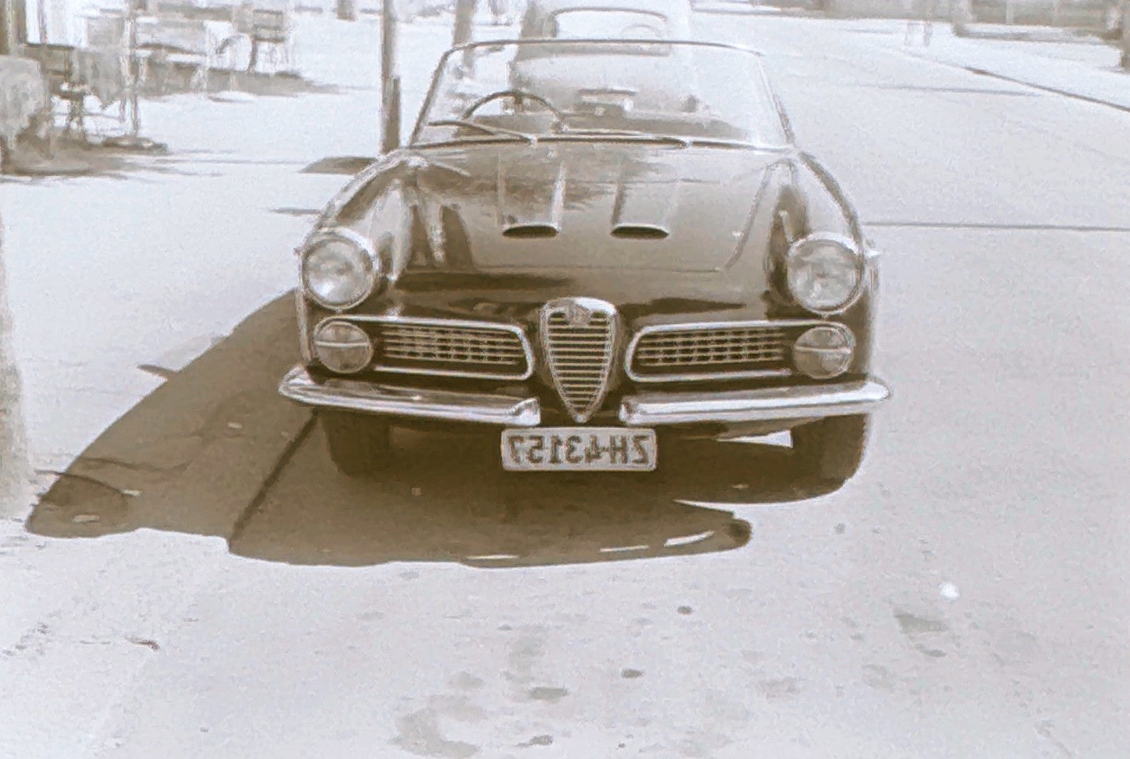 Alfa Romeo Photo NEGATIVES Convertible Car Negative Lot Vintage