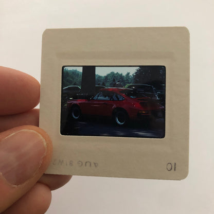Porsche 911 Car 35mm Photo Slide Vintage 1981