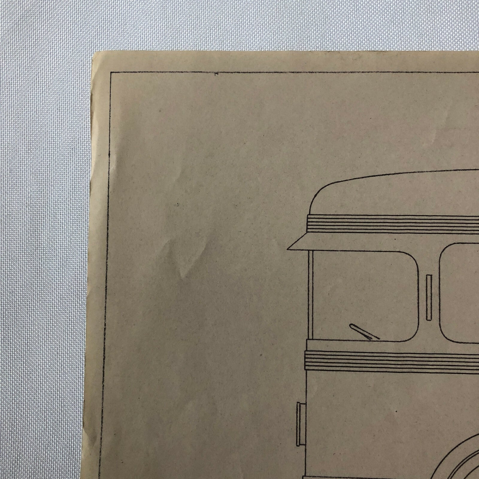 1937 Coachbuilder Bus Design Blueprint Rendering Blue Print Coach Bus Truck
