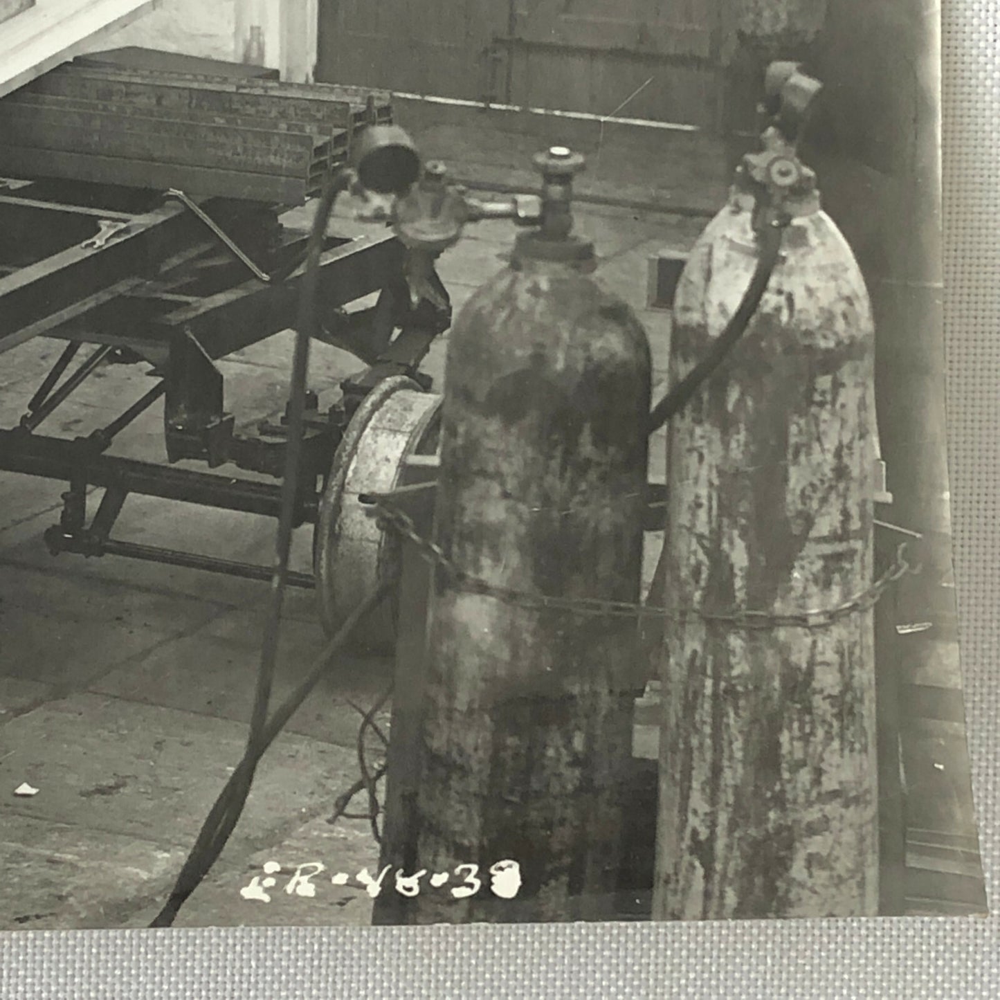 Antique Vintage Factory Company Photo Photograph ERGO Trailer Denmark Worker