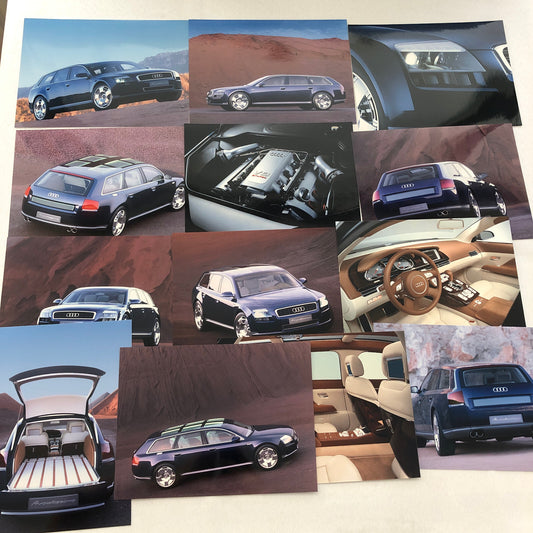 Audi Avantissimo Concept Car Station Wagon Press Kit Photo and Sketch Print Lot