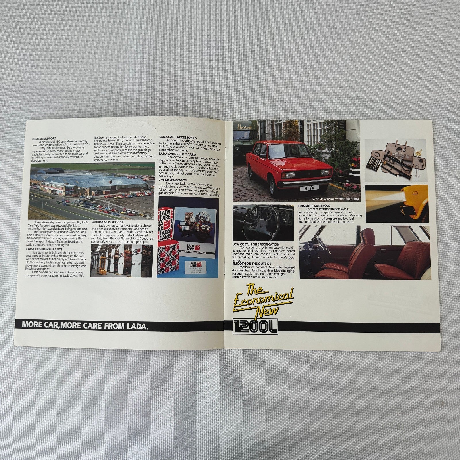 1984 Lada Car Sales Brochure Catalog 1200 1500 GLS Riva Estate Niva 4x4 UK