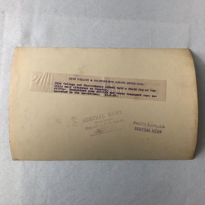 Military School 1932 Press Photo Photograph Eton vs Charterhouse UK Tanks