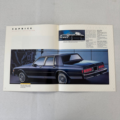 1988 Chevrolet Caprice Car Sales Brochure Catalog Brougham Wagon Sedan
