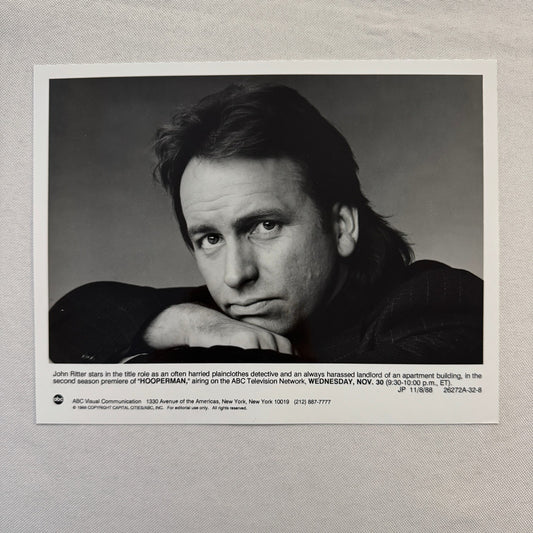 John Ritter Hooperman ABC Television Press Photo Publicity Photograph Print 1988