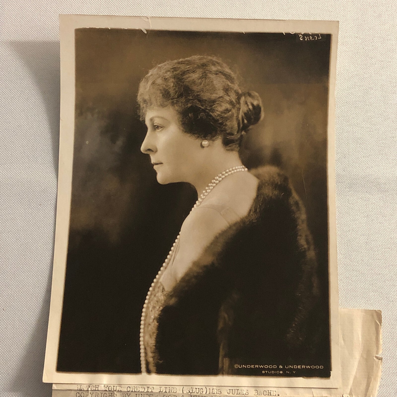 Press Photo Photograph Bankers Wife Society Lady Fined Underwood Photo 1924