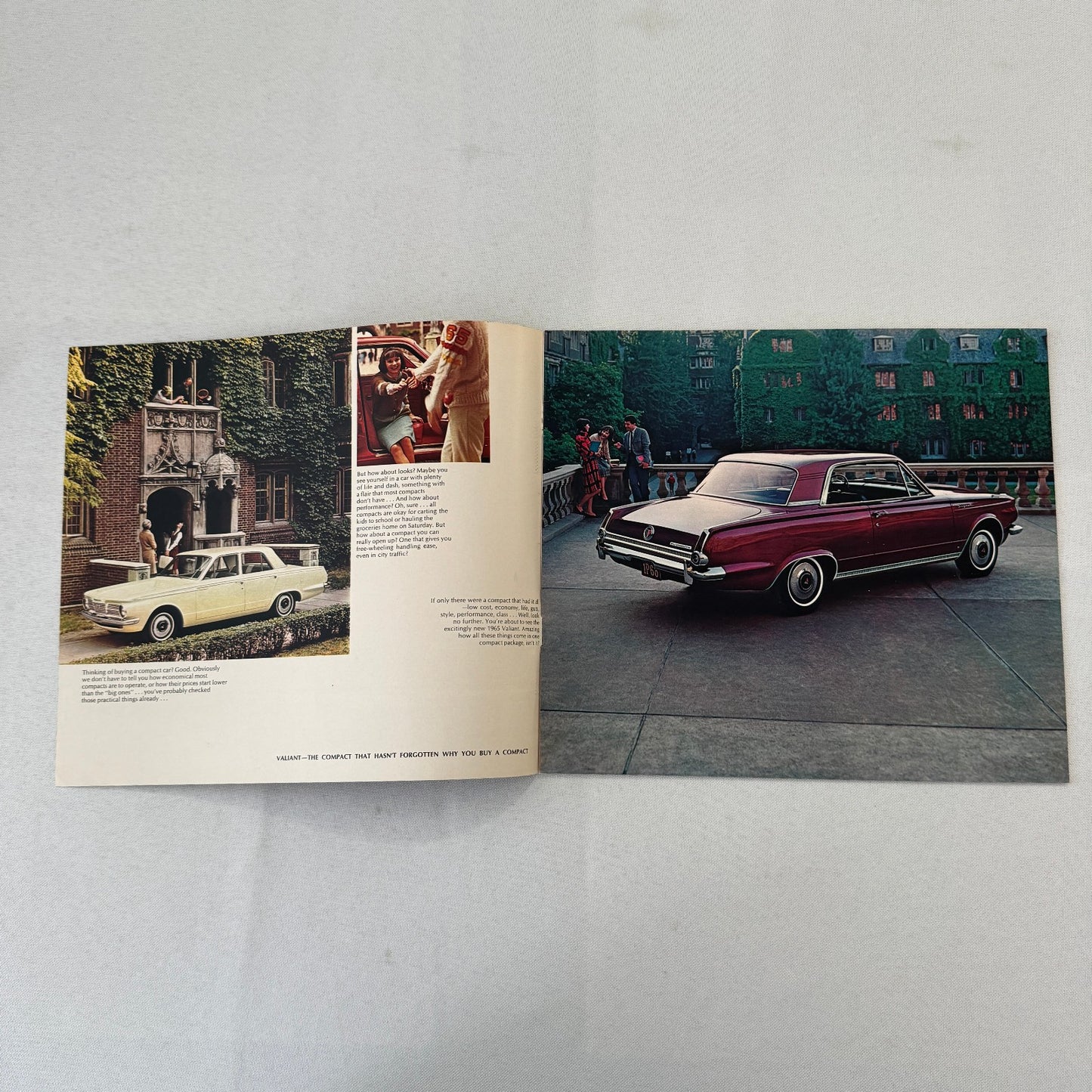 1965 Plymouth Valiant Car Sales Brochure Catalog Advertising Vintage