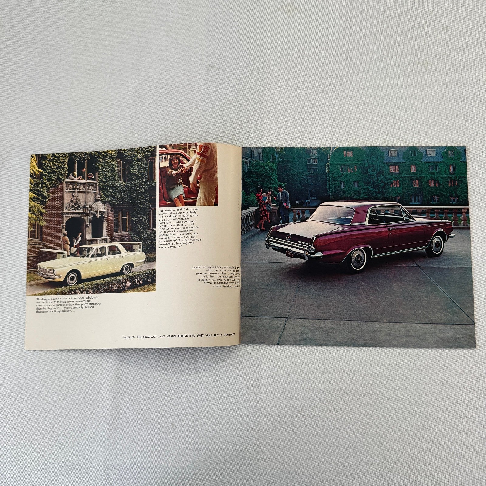 1965 Plymouth Valiant Car Sales Brochure Catalog Advertising Vintage