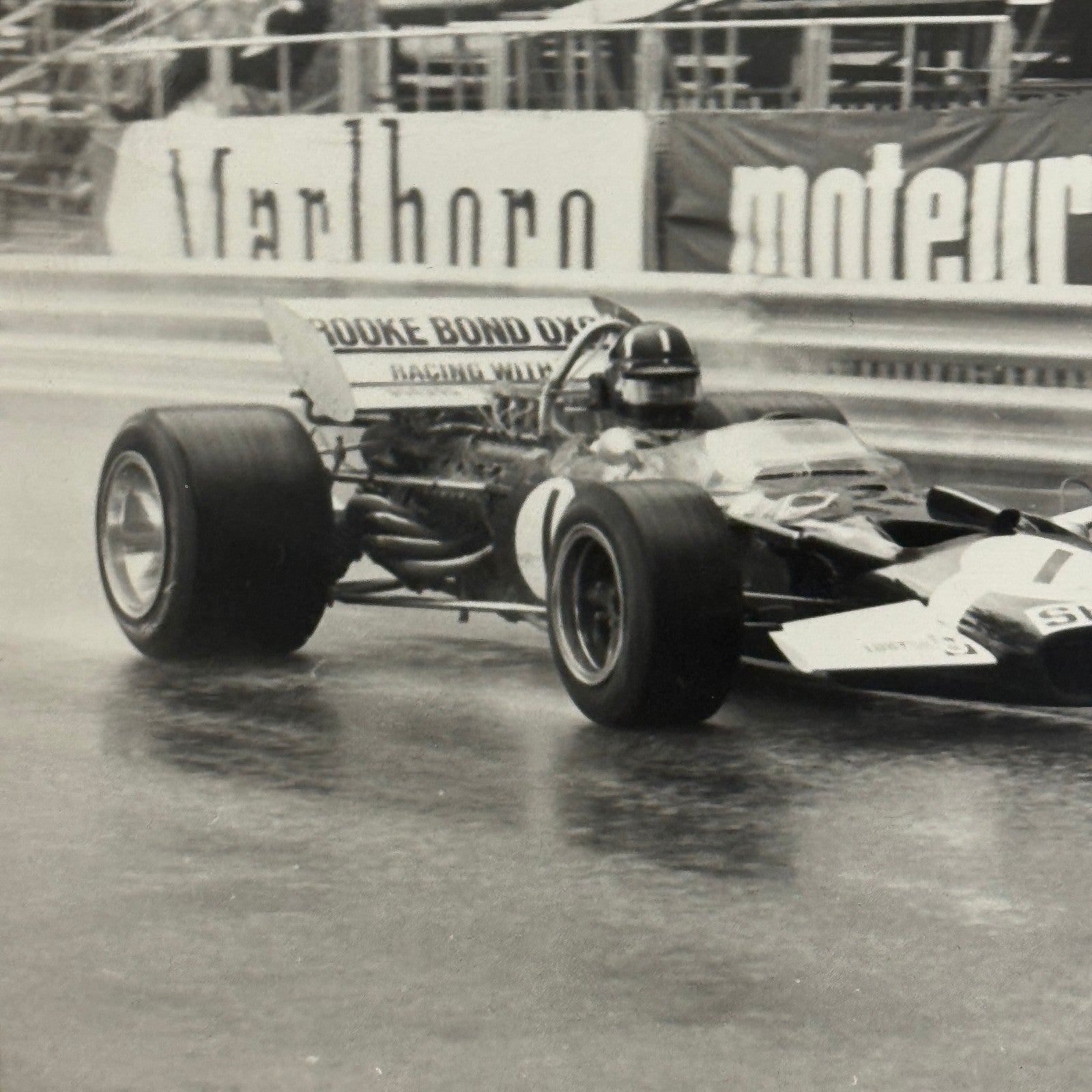 Vintage Racing Photo Lotus Ford 1970 Monaco Grand Prix Race F1 Graham Hill