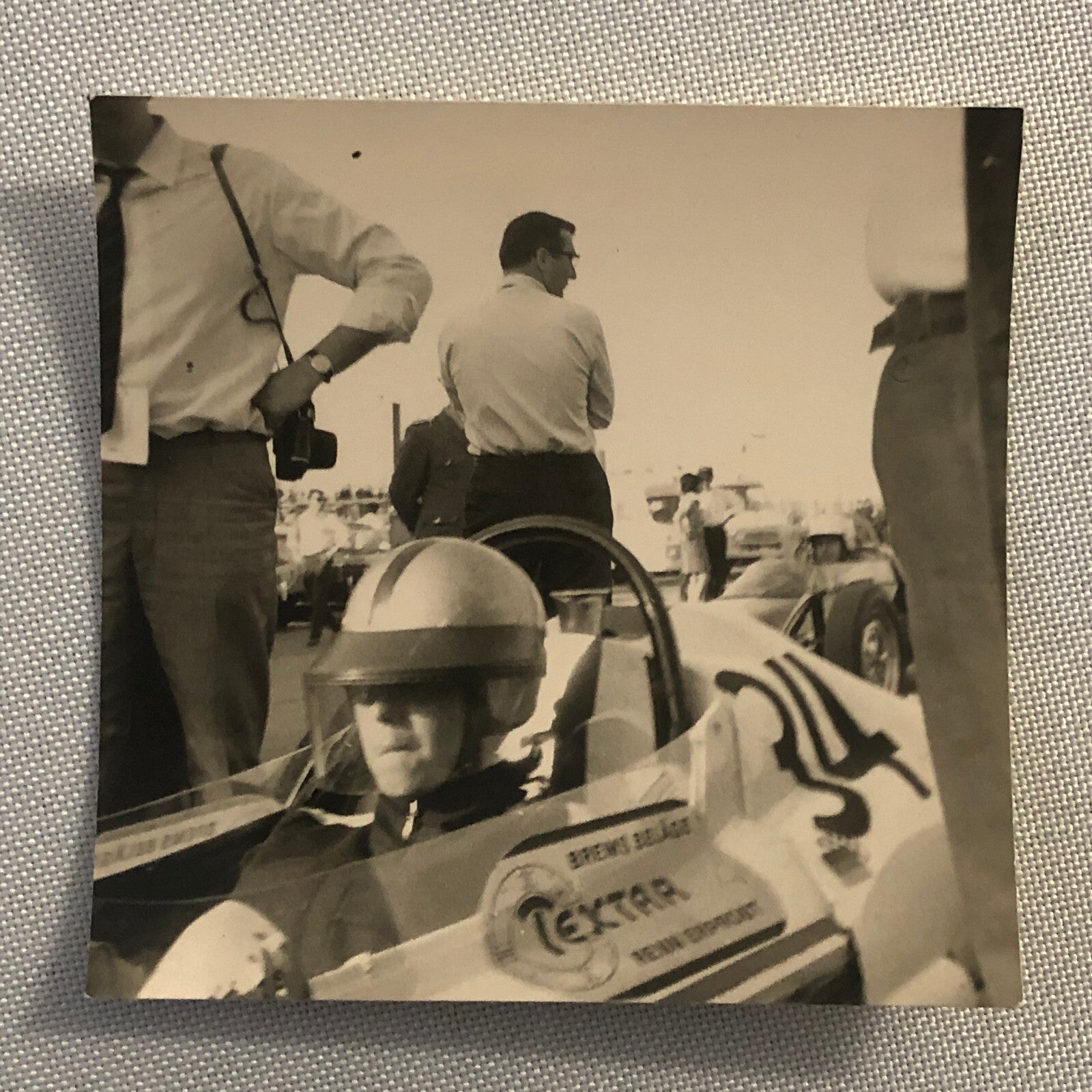 Vintage Racing Car Photo Photograph Print Lot of 2- Tag AL17313