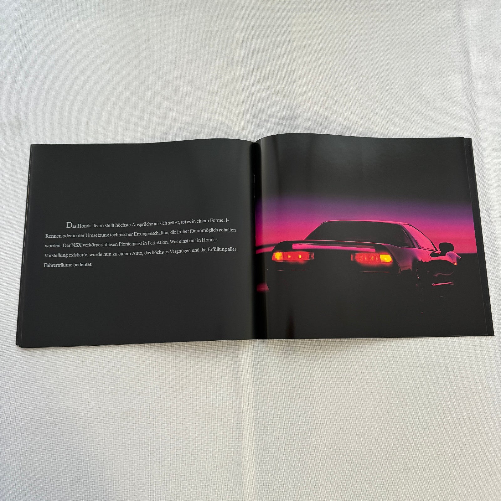 Acura NSX Sports Car Sales Brochure Catalog GERMAN Text European Market