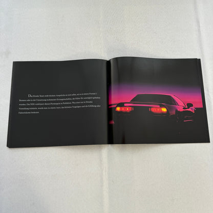 Acura NSX Sports Car Sales Brochure Catalog GERMAN Text European Market