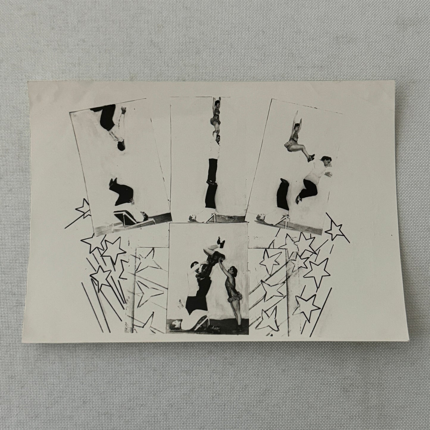 Vintage Circus Acrobat Balancing Act Photo Photograph Para Nino Sambiasi