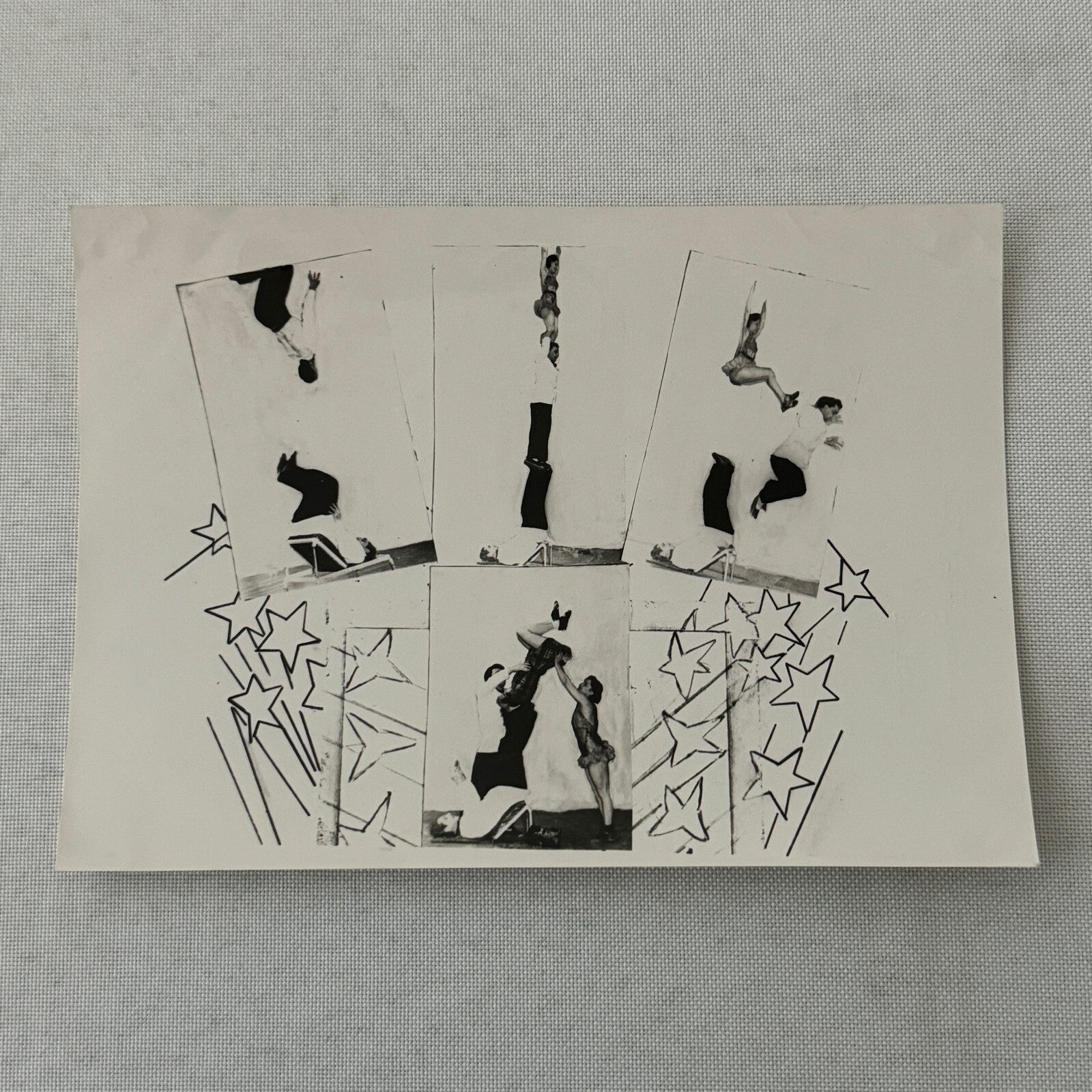 Vintage Circus Acrobat Balancing Act Photo Photograph Para Nino Sambiasi