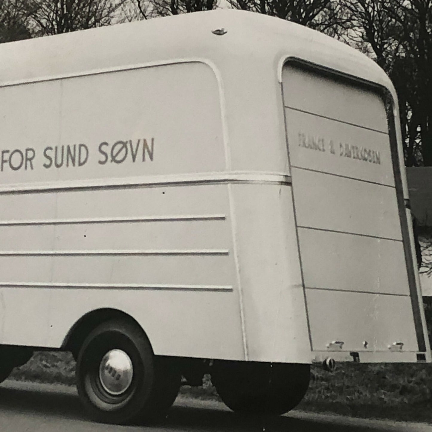 Vintage Photo Photograph of a Truck and Trailer Lot of 2 - Denmark ? 