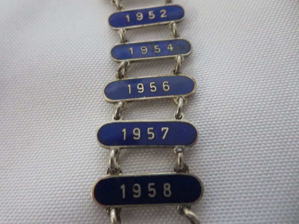 Brabant Grensrit European Car Rally Pin with 5 Date Bars 1952 1954 1956 1957 +