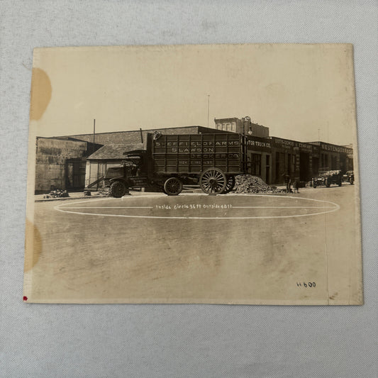 Antique Truck Factory Press Photo Photograph Vintage