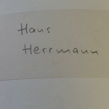 Vintage Porsche Racing Press Photo Hans Hermann Driver Werkfoto