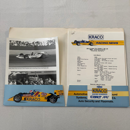 1990 Bobby Rahal Kraco Racing Press Kit Brochure Photos Lola Chevrolet Indy Car