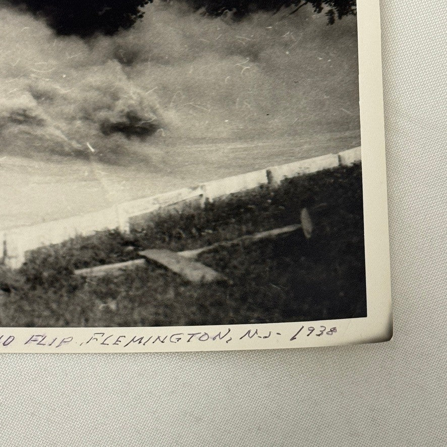 Vintage Racing Photo Bill Holland Crash Accident Wreck Flemington 1938