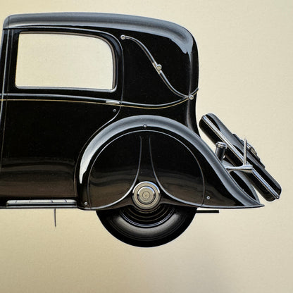 1937 Rolls Royce Phantom II Thrupp & Maberly Car Illustration Art Drawing