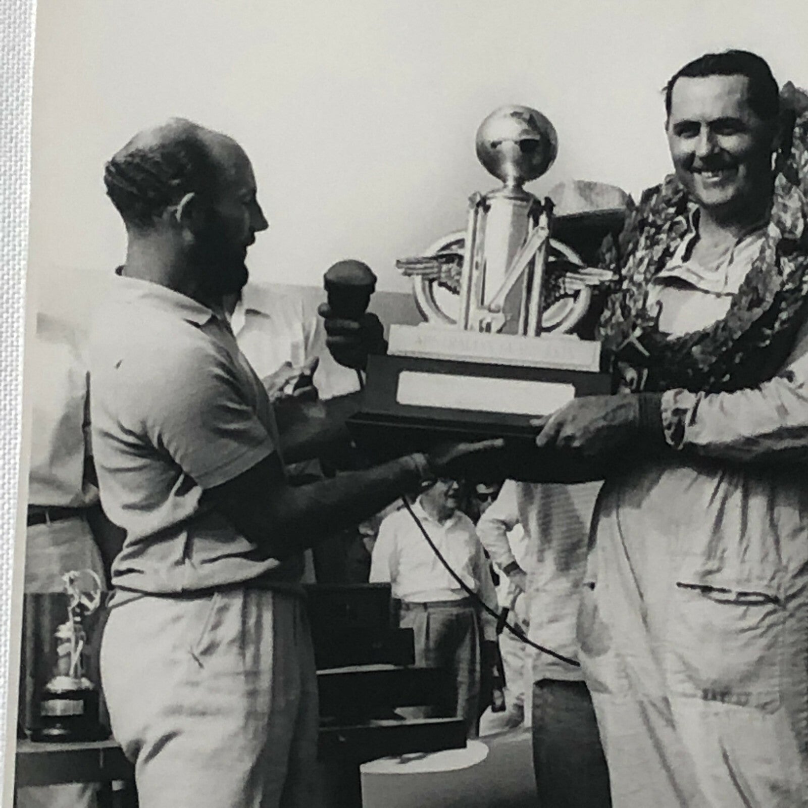 Vintage Racing Photo Photograph Stirling Moss Jack Brabham Australian Grand Prix