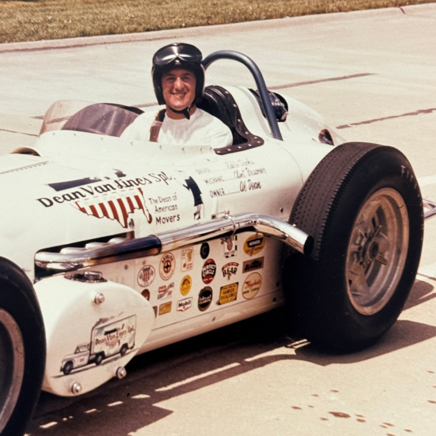 Vintage Indy Racing Photo Eddie Sachs 1961 Race Car Motorsport Modern Print