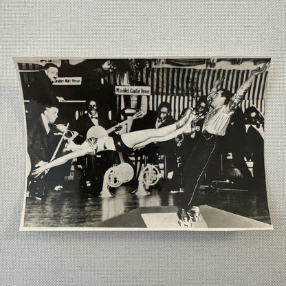 Circus Rollerskating Roller Skate Circus Act with Band Photo Photograph Vintage