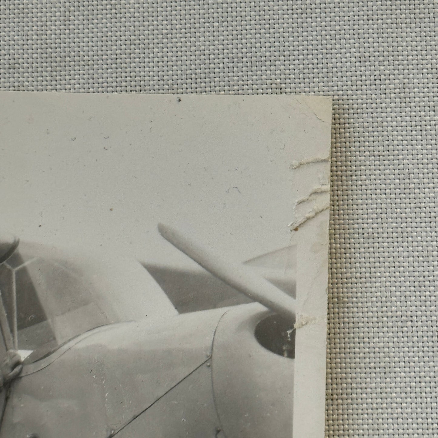 Man with Vintage Airplane Aircraft Plane Photo Photograph Snapshot