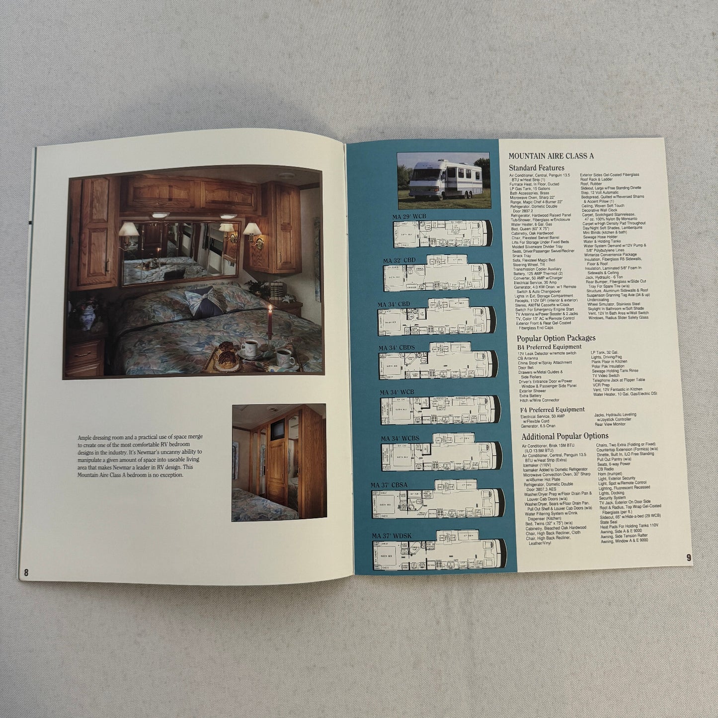 1994 Newmar Kountry Style RV Sales Brochure Catalog London Aire Mountain Aire +