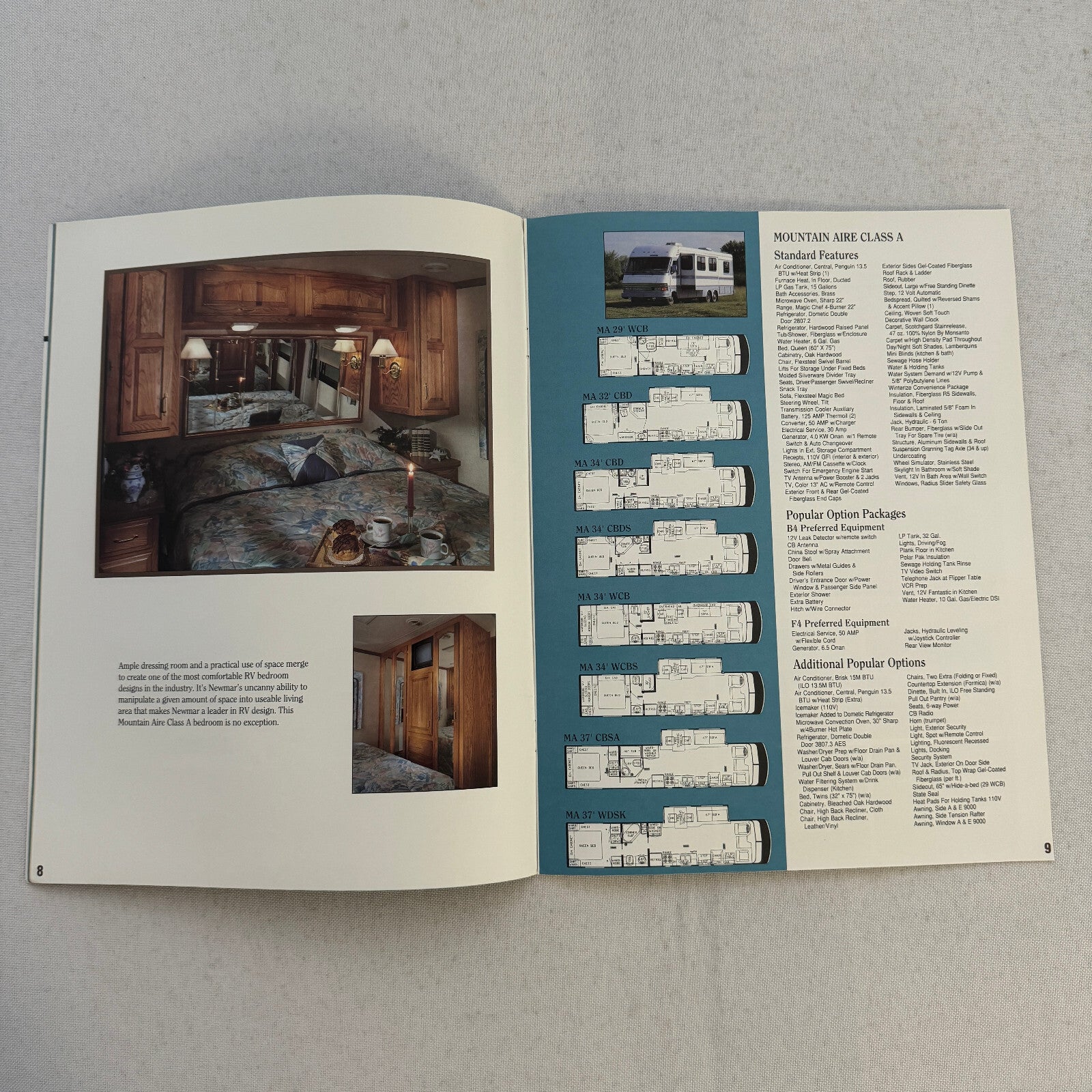 1994 Newmar Kountry Style RV Sales Brochure Catalog London Aire Mountain Aire +